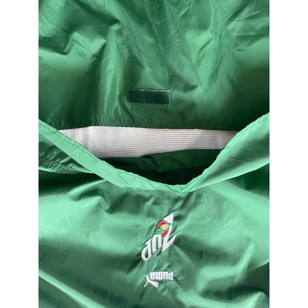 90s Vintage 7up Puma XL Mens Nylon Jacket Embroidered Collab Windbreaker Track - Picture 14 of 16